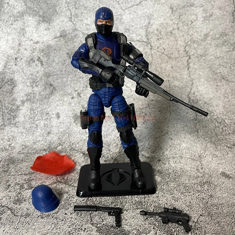 

In Stock No Box 6 Inch GI. Joe Classified Series Retro Snake Eyes Action Figures Cardback Cobra Trooper Figure Model Toys Gift