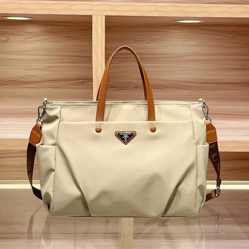 Bolso cruzado informal de gran capacidad, bolso con cremallera para mujer, bolso de hombro lujoso y moderno, bolso portátil para mujer