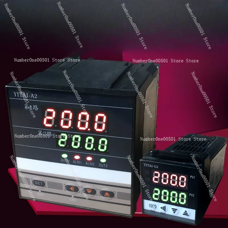 XMT-JK402 2 Channel PID Temperature Controller Dual Loop Independent Autotuning 4-20mA RS485 Modbus
