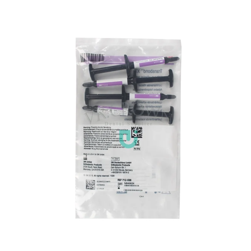 3M Unitek Transbond XT Light Cure Adhesive Paste for Orthodontic Bracket Transbond XT Adhesive Syringe Kit Composite