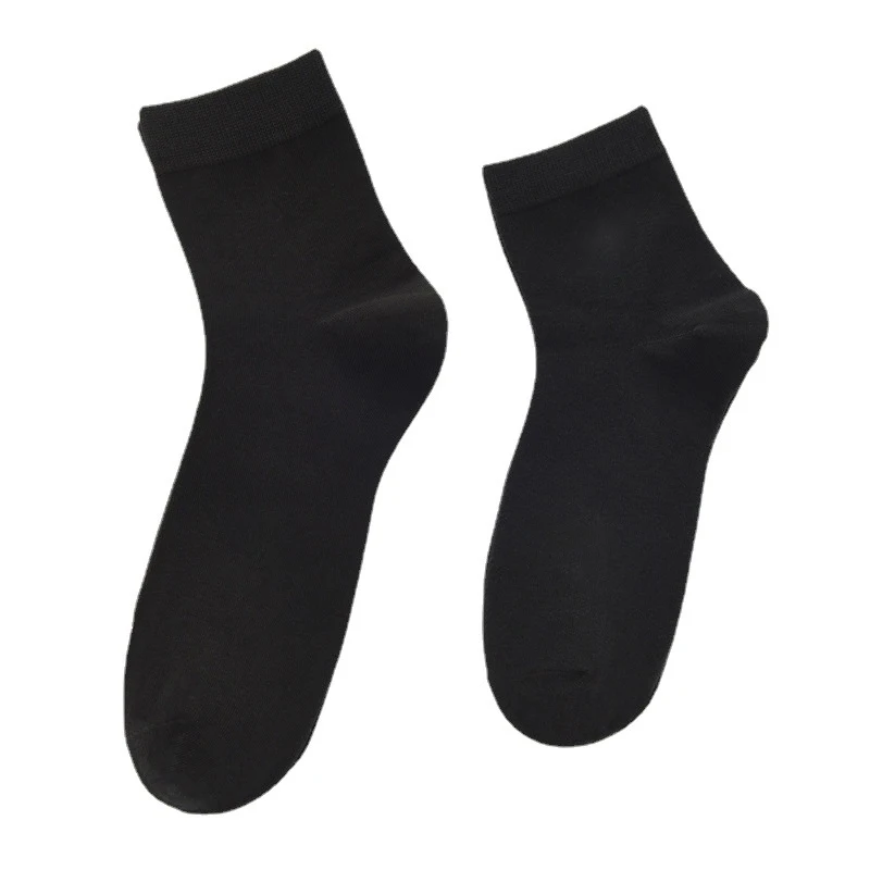 Oversize 5 Pairs Men's Socks Pack Harajuku Versatile Comfortable Breathable Odor Proof Cotton Socks Japanese Solid Color Simple