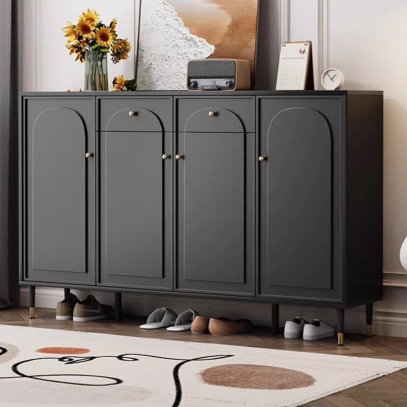 hh-Built Ins Cabinet Storage Entrance Hall Home Integrated Wall French Light Luxury Large Capacity Muebles Hogar Furniture^