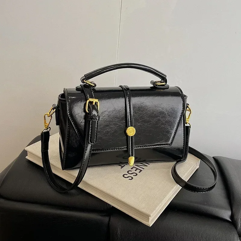 

Сумка через плечо в корейском стиле 2025 года — винтажная модная женская элегантная сумка через плечо Blockbuster для мамы