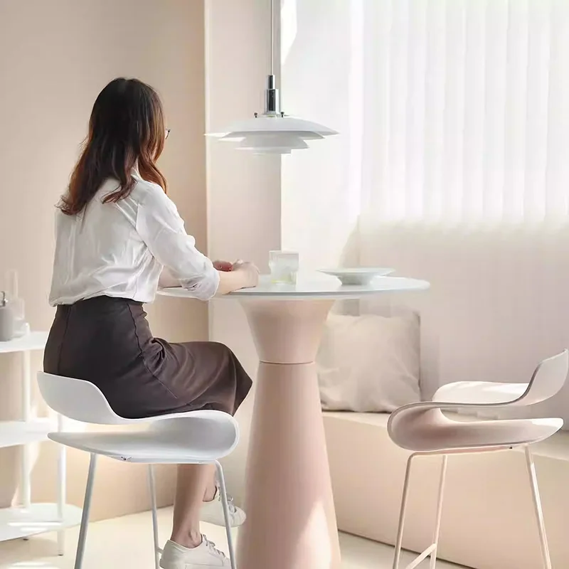 ارتفاع الشمال بار البراز الحد الأدنى مطعم الاسترخاء كراسي بار الحديثة مصمم يشكلون كرسي الجمالية الأثاث العصري #5