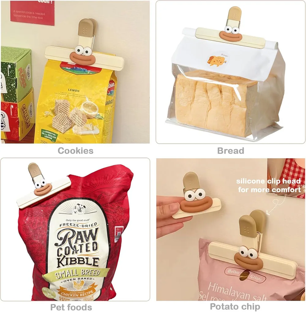 

Food Sealing Clip, Moisture-Proof Snack Clip, Household Food Preservation Bag, Milk Powder, Tea Sealing Artifact