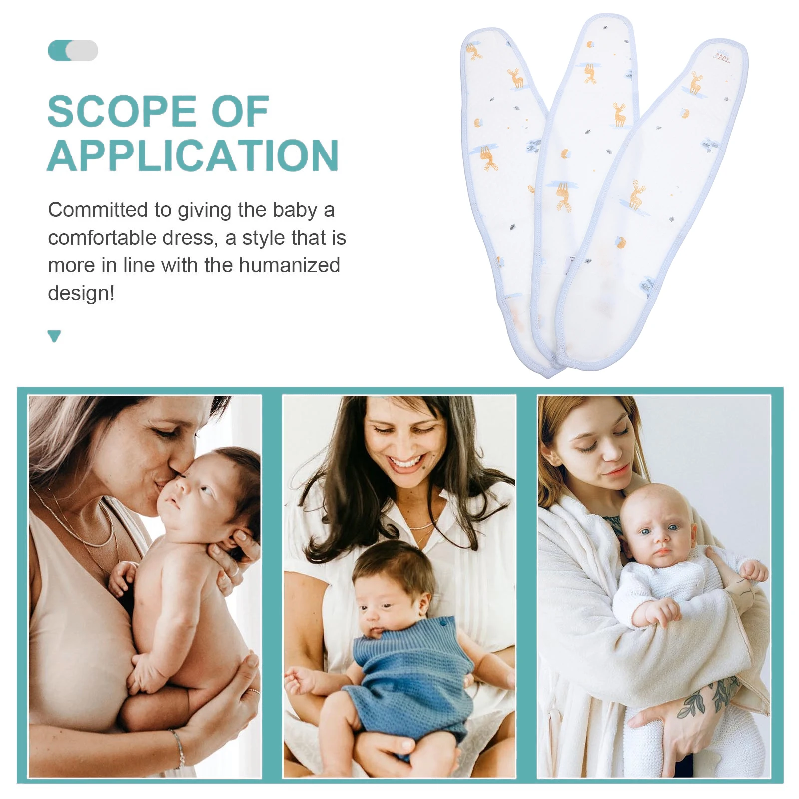 3 stuks pasgeboren baby pasgeboren buikband navelgordel ecologisch katoen zachte warme buikomslag bescherm slaap