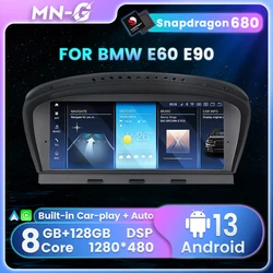 Snapdragon 680 Carplay Auto Android Car Radio Navigation GPS For BMW 5 Series e60 E61 E63 E64 E90 E91 E92 E93 Multimedia Player