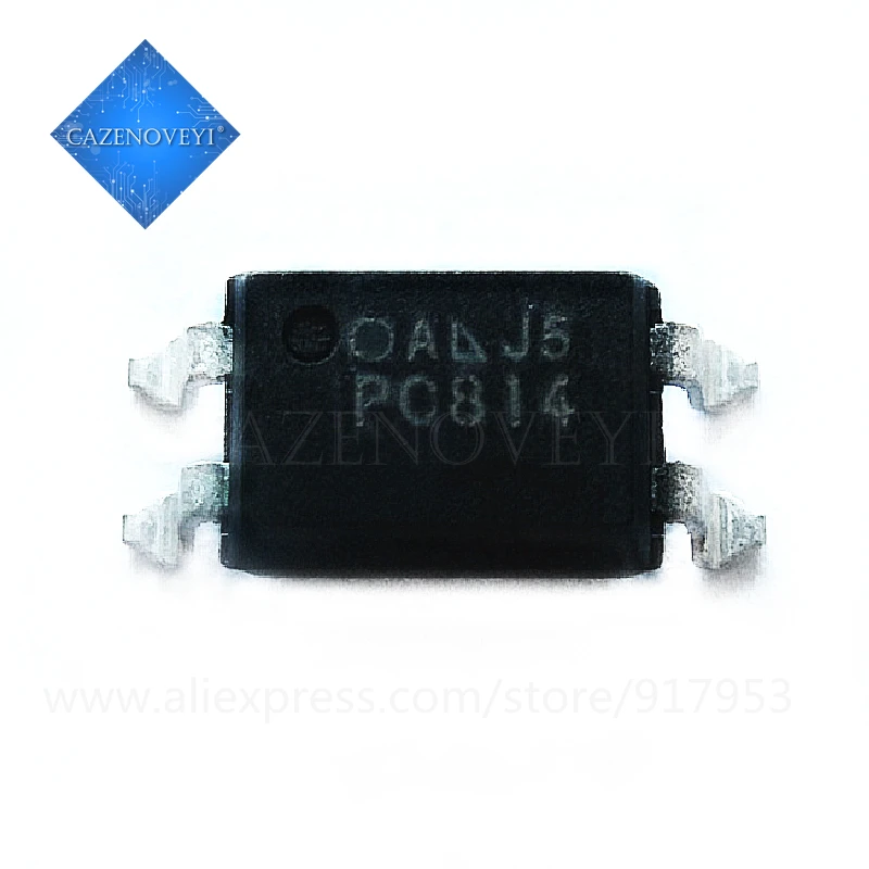 

10 шт./лот FOD814 PC814 EL814, opto-изоляционный транзистор, фотоэлектрический выход в наличии, FOD814, PC814A, SOP-4, SMD