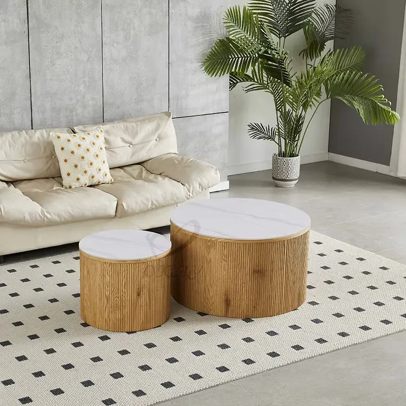 for European Style Natural Ceramic Round Coffee Table Dining Table Home Lounge Furniture Hot Selling Cheap
