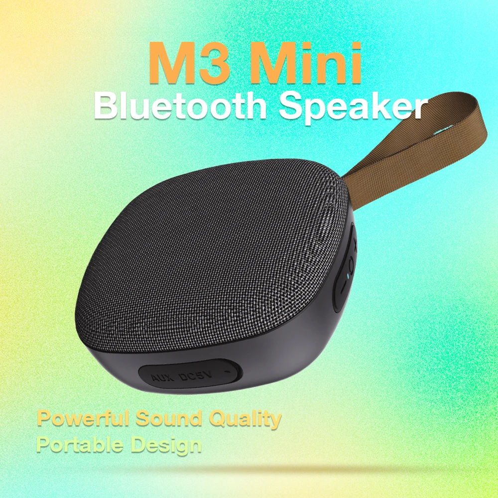 FANSBE TWS Functional Creative Fabric Magnetic Wireless Speaker Waterproof Outdoor Mini Portable Bluetooth