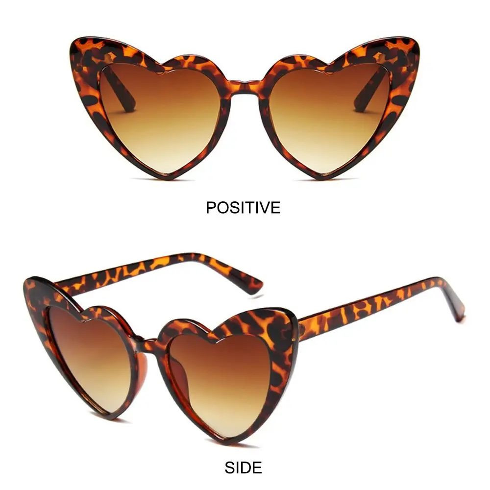 نظارات عتيقة لتأثير القلب ، نظارات شمسية وردية ، تأثير خفيف ، ظلال على شكل قلب #3