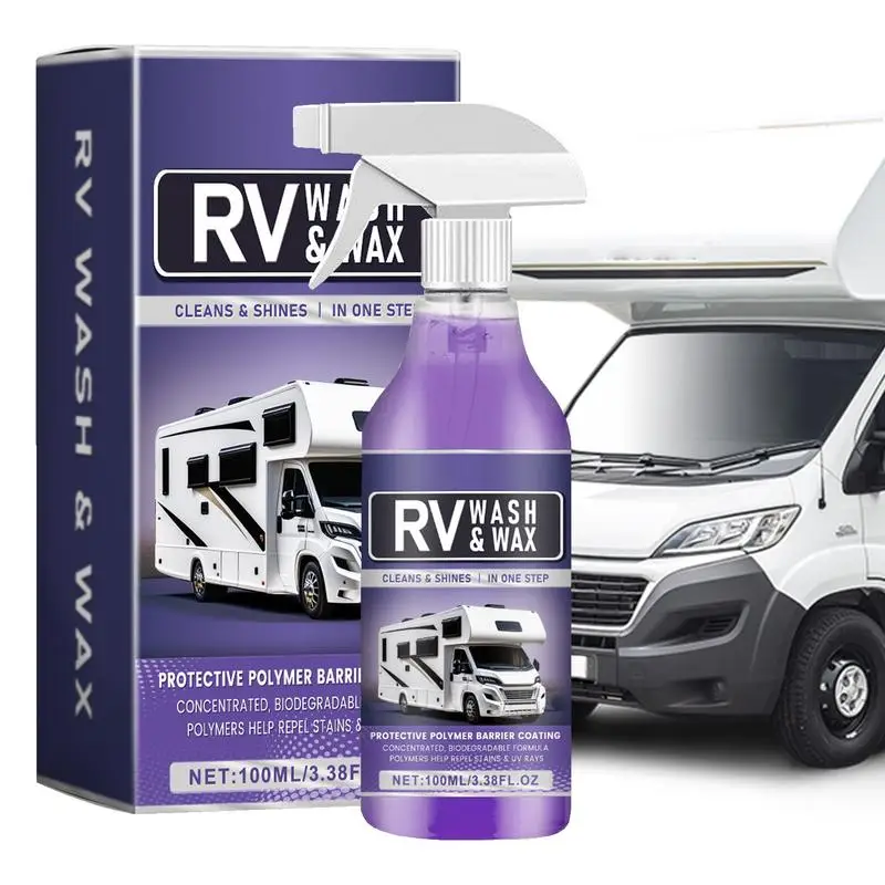 For  Refer To Description Car Wax Polish Spray 100ml Car Coating Agent Mild RV Cleaning Fluid Deep Nourishment Cars Boats