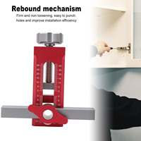Cabinet Door Installation Positioner Aluminum Alloy Adjustable Cabinet Door Mounting Jig Tool for DIY Most Cabinet Doors