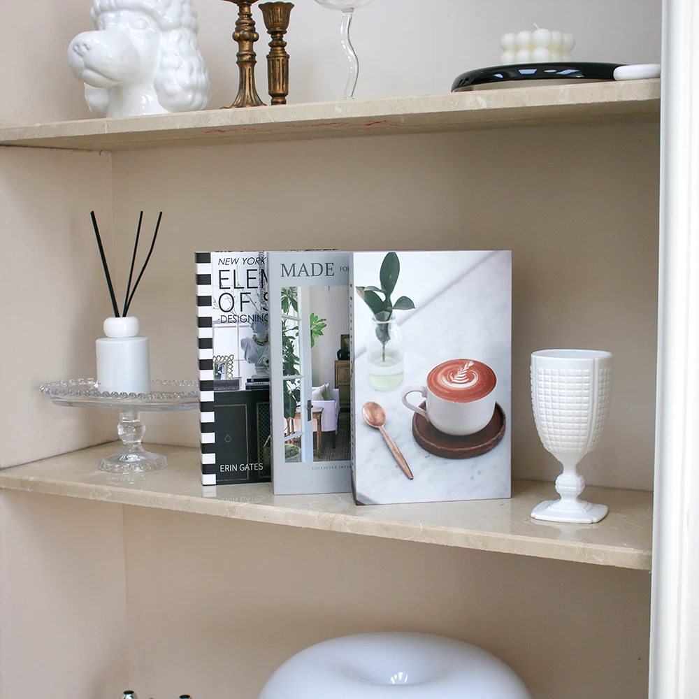 Fashion Fake Books for Decoration Storage Box Luxury Decorative Book Living Room Decoration Simulation Books Ornaments for Home