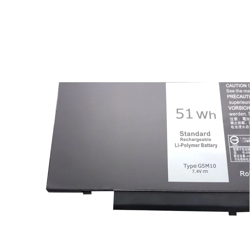 WHOLESALE  New G5M10 7.4V 51WH Laptop Battery for Dell Latitude E5250 E5450 E5550