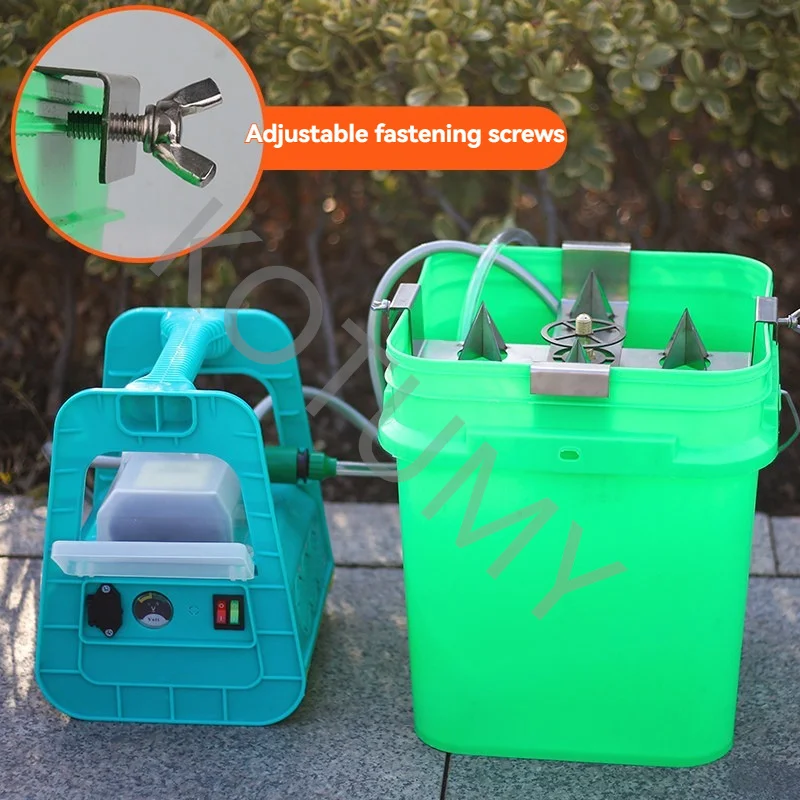 Efficient agricultural pesticide bottle washing machine, lithium battery electric pesticide bottle opening machine