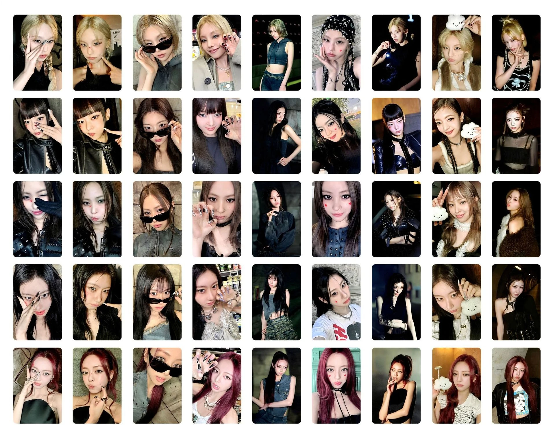 5 قطعة/المجموعة Kpop ITZY TUNNEL VISION Photocard RYUJIN YEJI YUNA مزدوجة الجانبين الطباعة بطاقة لومو CHAERYEONG LIA المشجعين جمع هدية #5