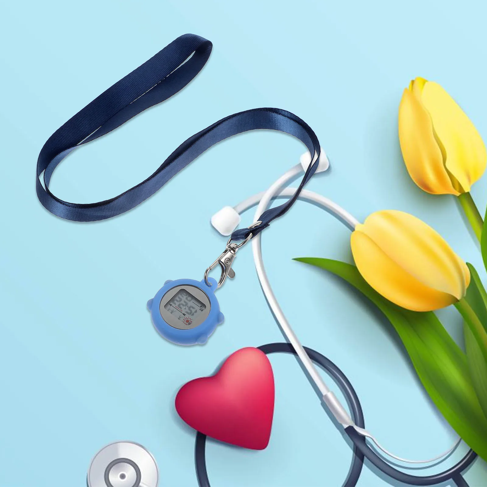 ساعة جيب لطلاب الممرضات والأطباء والممرضات الطبية بمشبك على الساعات ومشبك هدية على الساعة هدية التمريض المحمولة #2