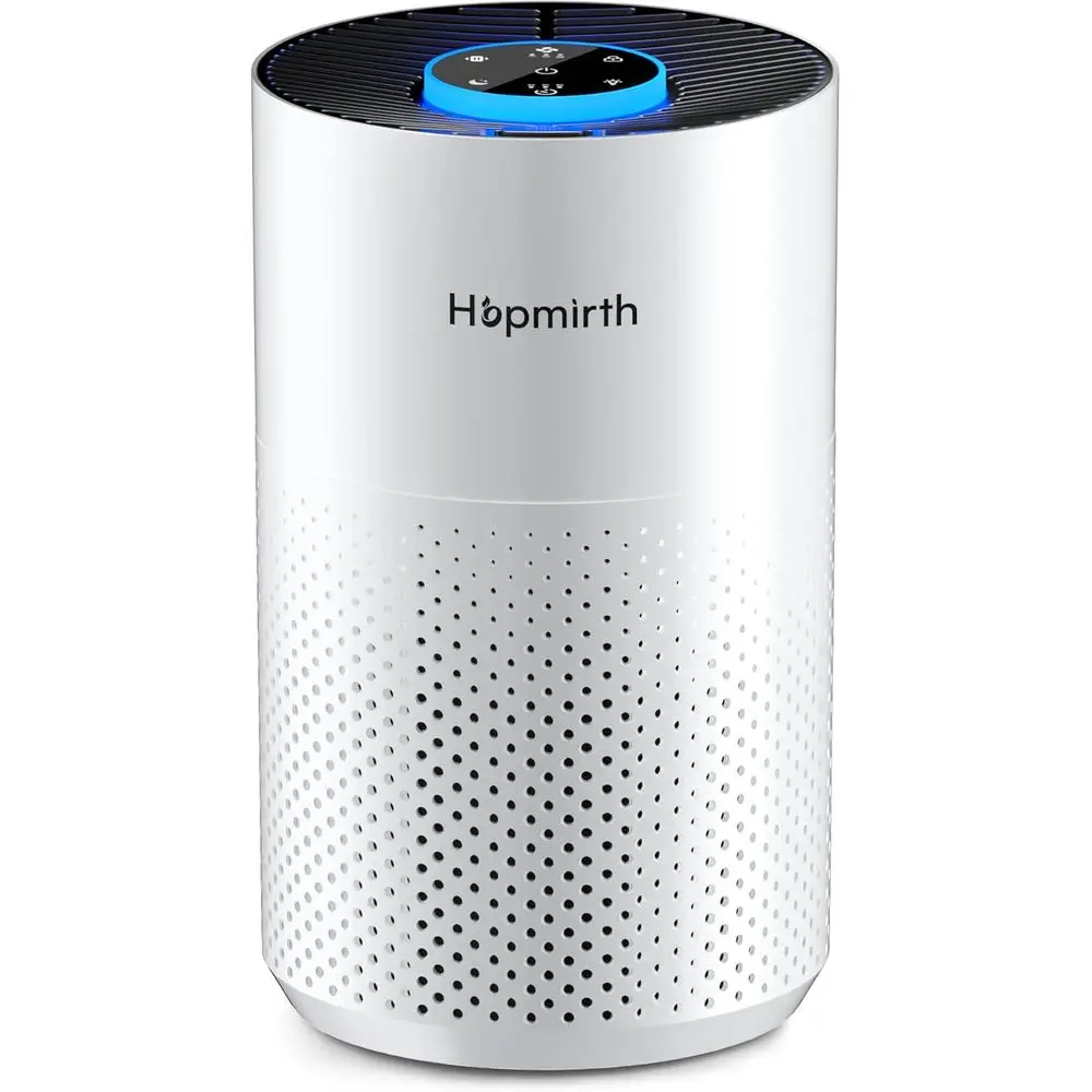 

Усовершенствованный очиститель воздуха для спальни и дома, с фильтром True HEPA H14, охват 880 кв. футов, 360° охватывание. ° Воздухоочиститель для домашних животных с функцией ароматизации, бесшумный, для воздухозаборника