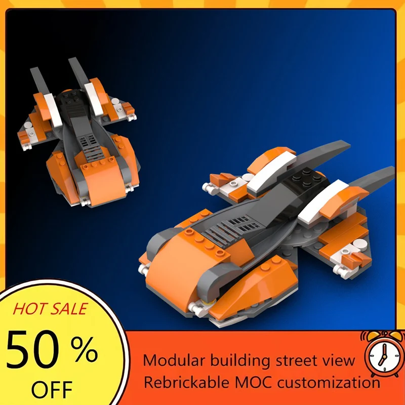 

Набор из 58 деталей: популярная модель космического корабля из фильма «Звездные войны», конструктор MOC, модульный технологический набор, подарок на праздник, игрушка для сборки для детей