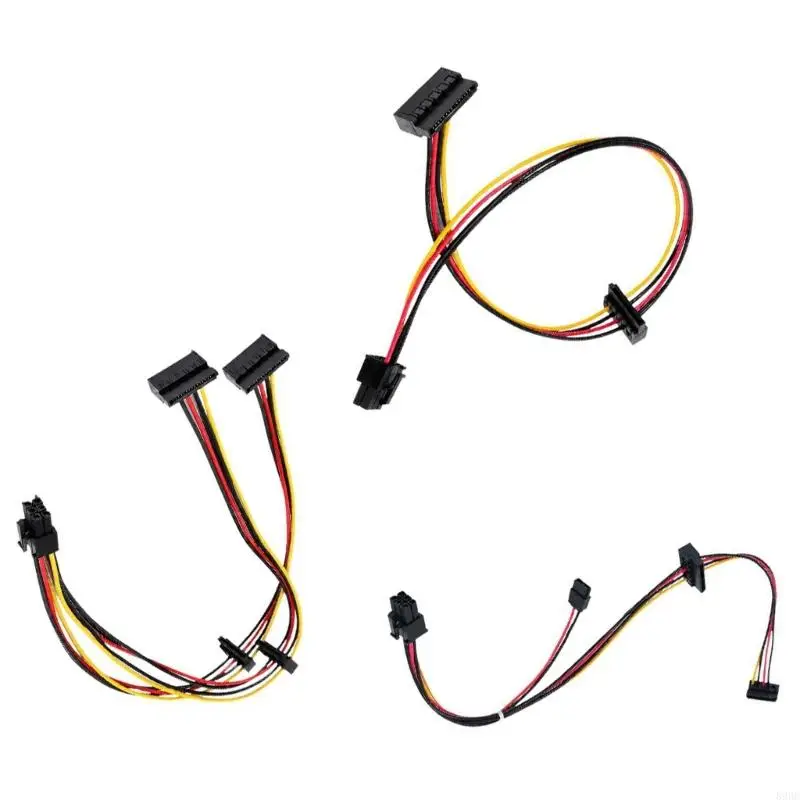6-Pin Computer Power Cable with PVC-Covered Conductors for 400G1/5 600 Internal Disk Drive or Disc Drive Power Installation 896C