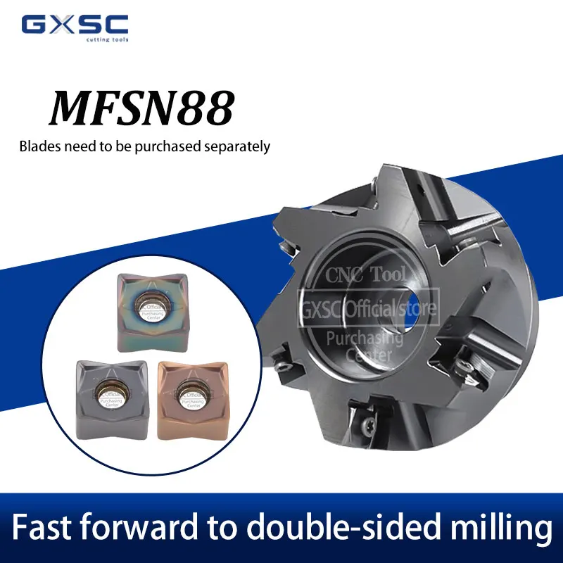 

MFSN88-50R-4T-M 100R-7T-M 250R-14T-M Фрезерный диск для быстрой пересадки и резки SNMU130508 Инструменты для фрезерного станка с ЧПУ