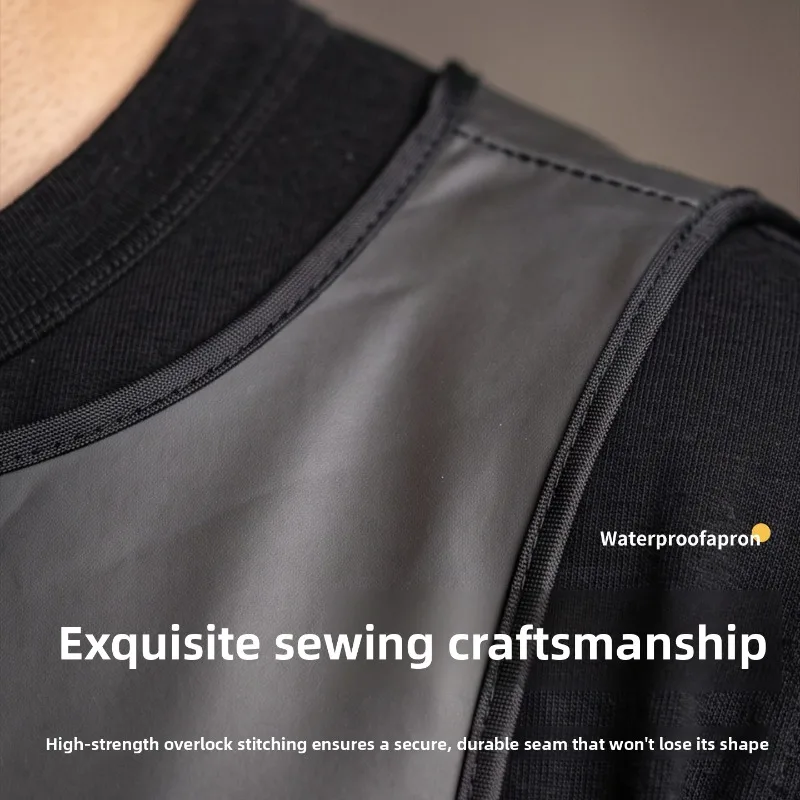 Waterproof Thickened TPU Vest Apron Oil Proof Kitchen Canteen Food Workshop Adult Work Unisex Durable Protective Heavy Duty