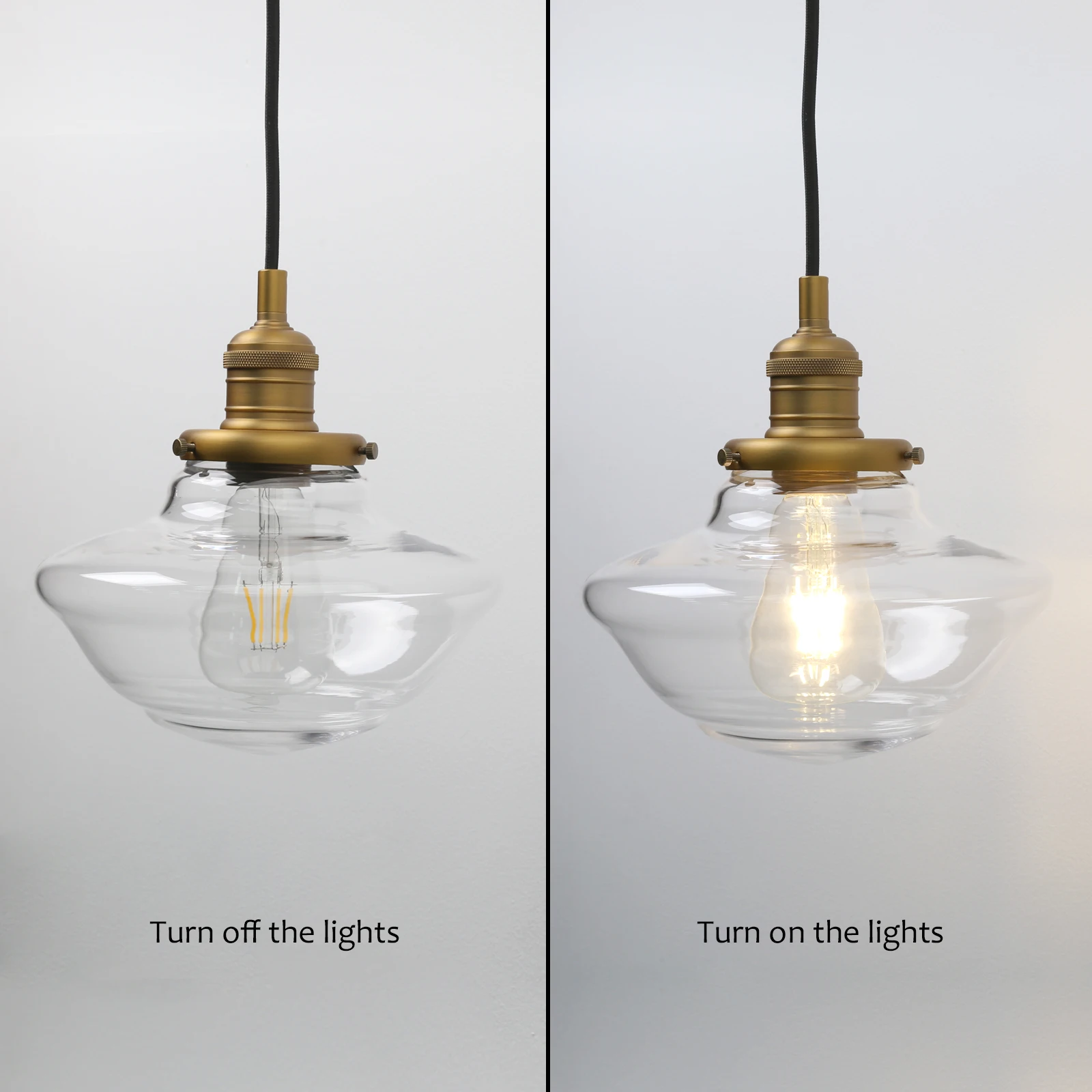 Nordic Glass Adjustable Hanging Pendant Lamp， Modern Ceiling Chandelier for Dining Room Living Room Bedroom Kitchen Lighting