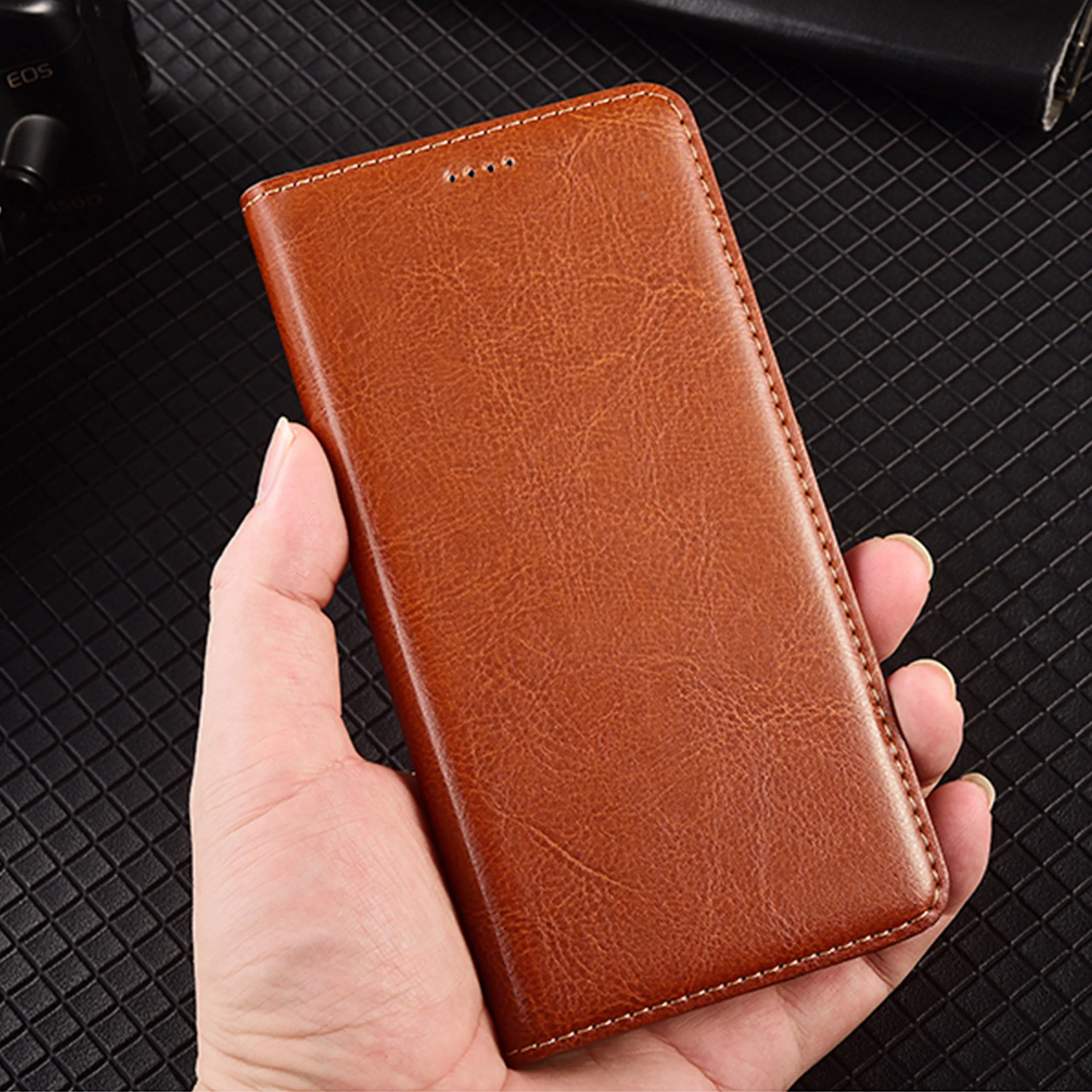 ل Xiaomi Poco X3 X4 X5 X6 X7 Pro NFC GT Neo 5G مجنون الحصان نمط محفظة جلدية أصلية الوجه غطاء الهاتف جلد البقر NoSlip