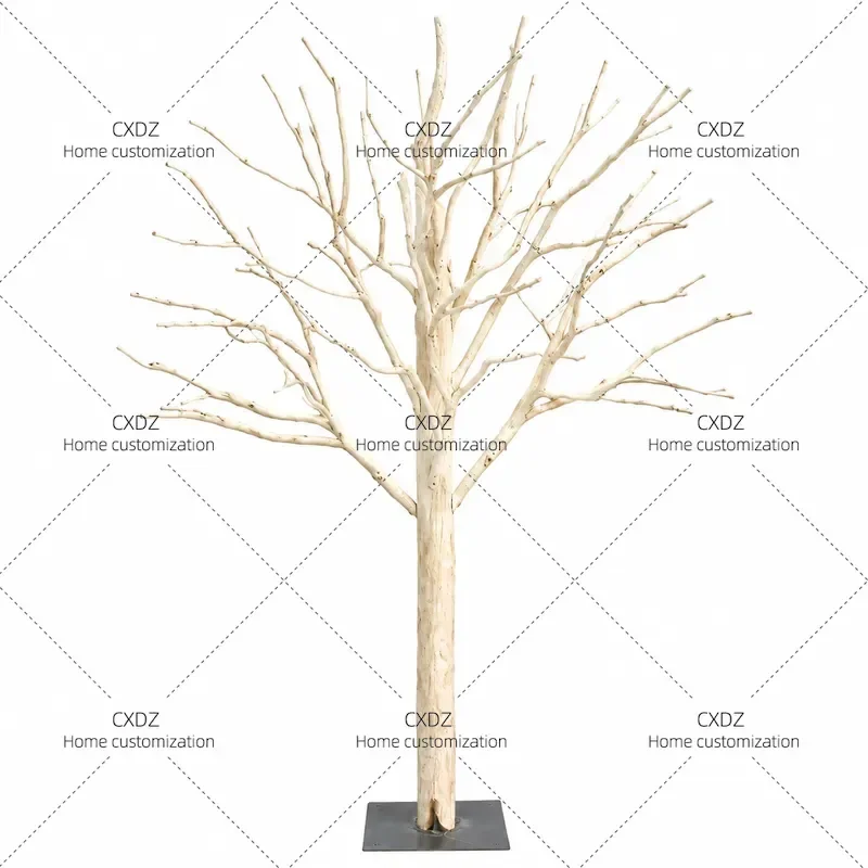 Simulated Dead Tree Decorative Wishing Prop Peeled Log Real Tree Pole for Cafe Fake Tree Bird Stand