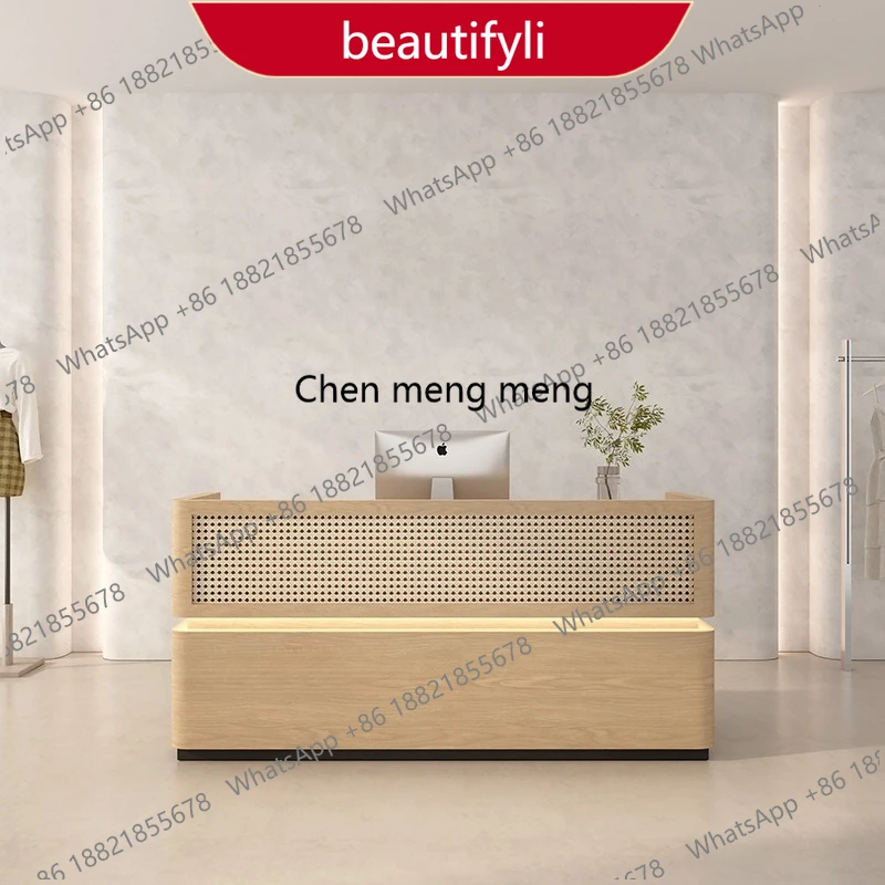 

X188 Counter Pulpit Reception Desks Checkstand Furniture Coffee Shop Reception Desks Vevor Wood Furniture