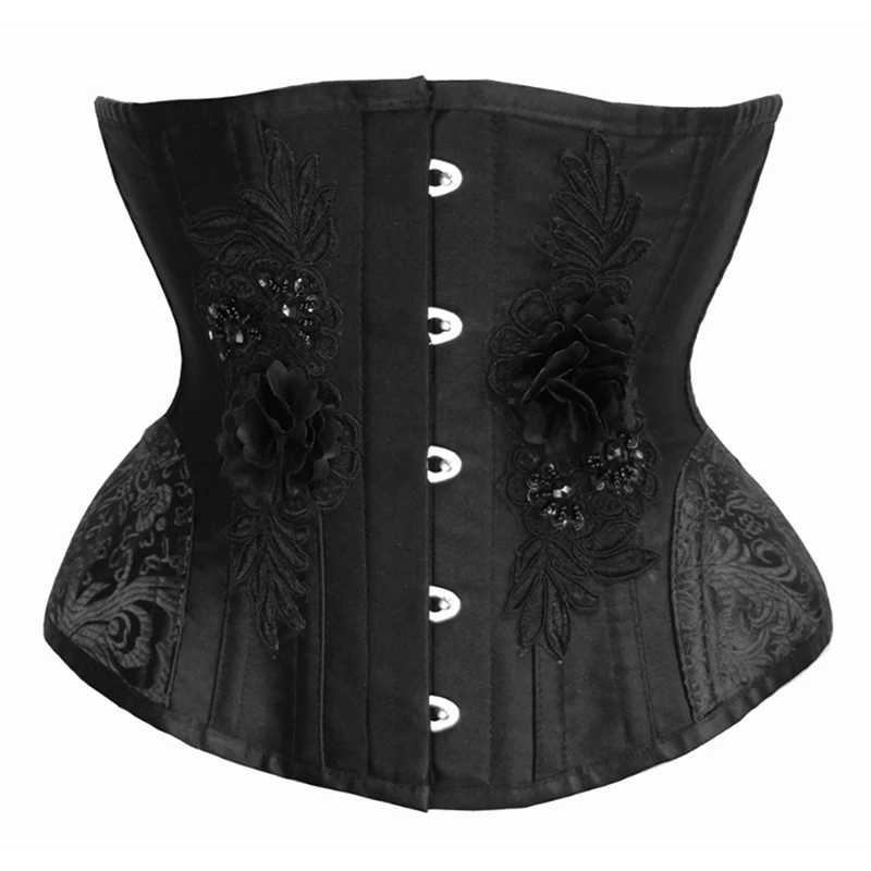 Sexy Decorated Corset Hourglass Waist Trainer Corset Bustier Underbust Corselet Slimming Modeling Strap Shapewear Women Girdle