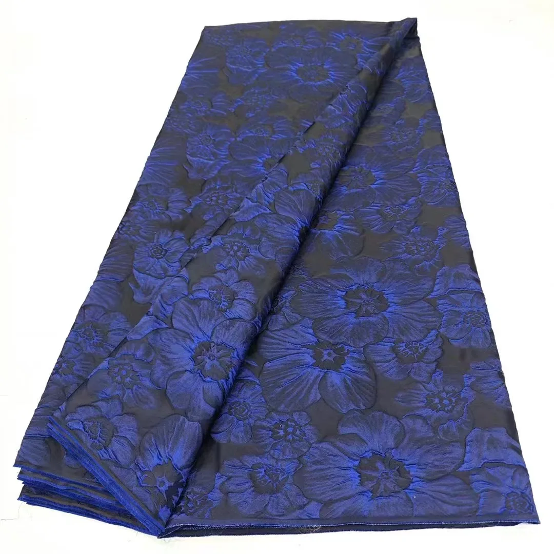 

Afrrican Brocade Lace Fabric 2024 Nigerian Jacquard Lace Fabric High Quality African Lace For Women Evening Dresses
