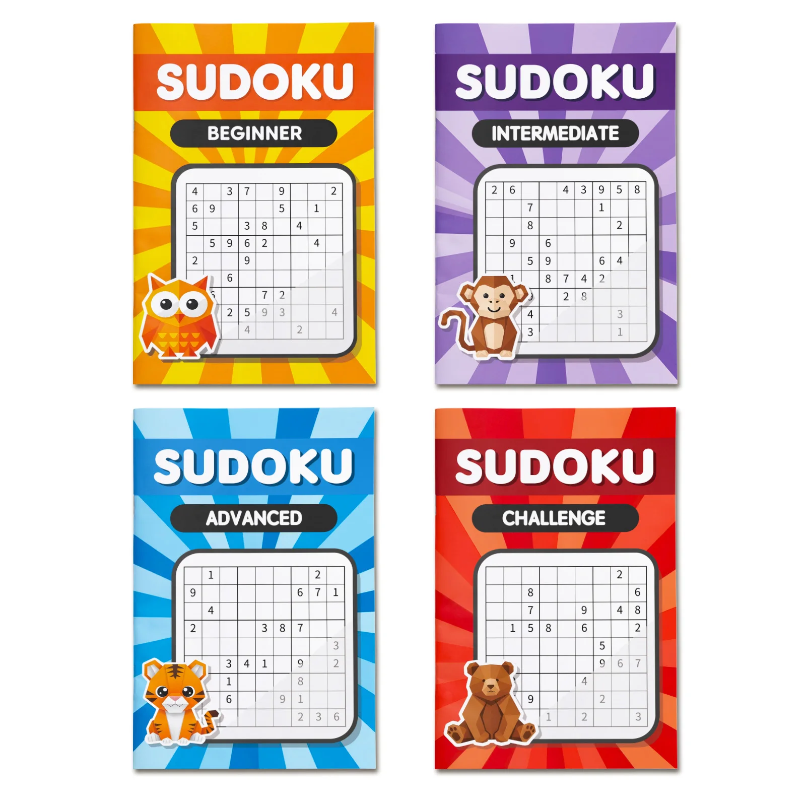 Kids Early Education Sudoku Puzzle Book, Brain Teaser Logic Game Workbook, Number Reasoning Training Book for Toddlers
