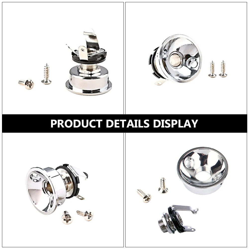 

Pickup Trucks Guitar Jack Set Electric Musical Instrument Socket Replacements Metal Output