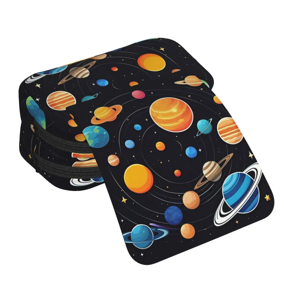 Solar System Space Planets Universe Pencil Case for Students Gifts Pen Box Pencil Bag Stationery Supplies Pen Holder Bag