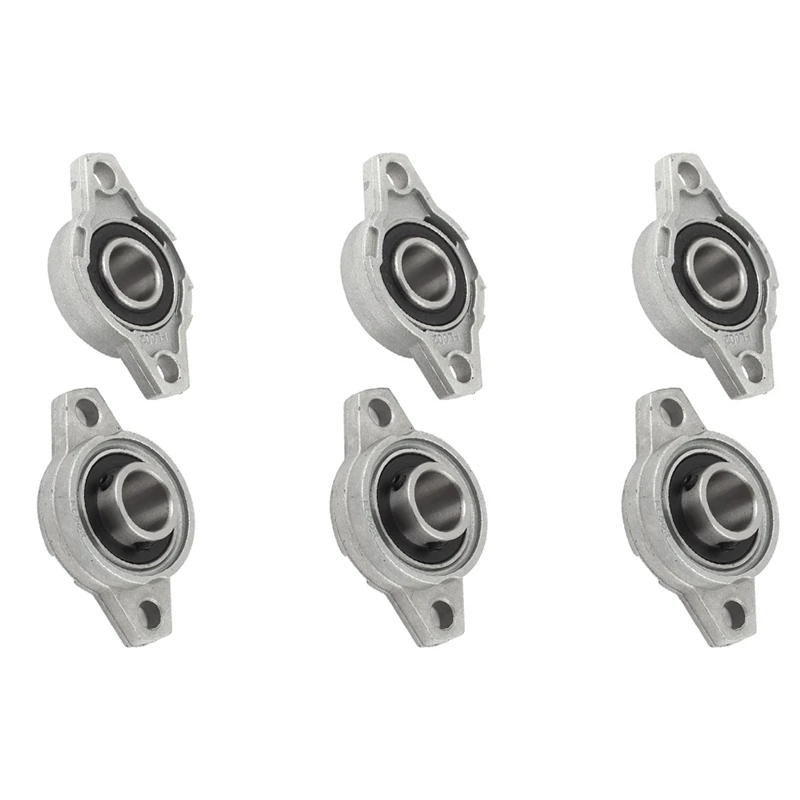 KFL002 FL002 Self Aligning Pillow Block Flange Bearing 15Mm 6PCS