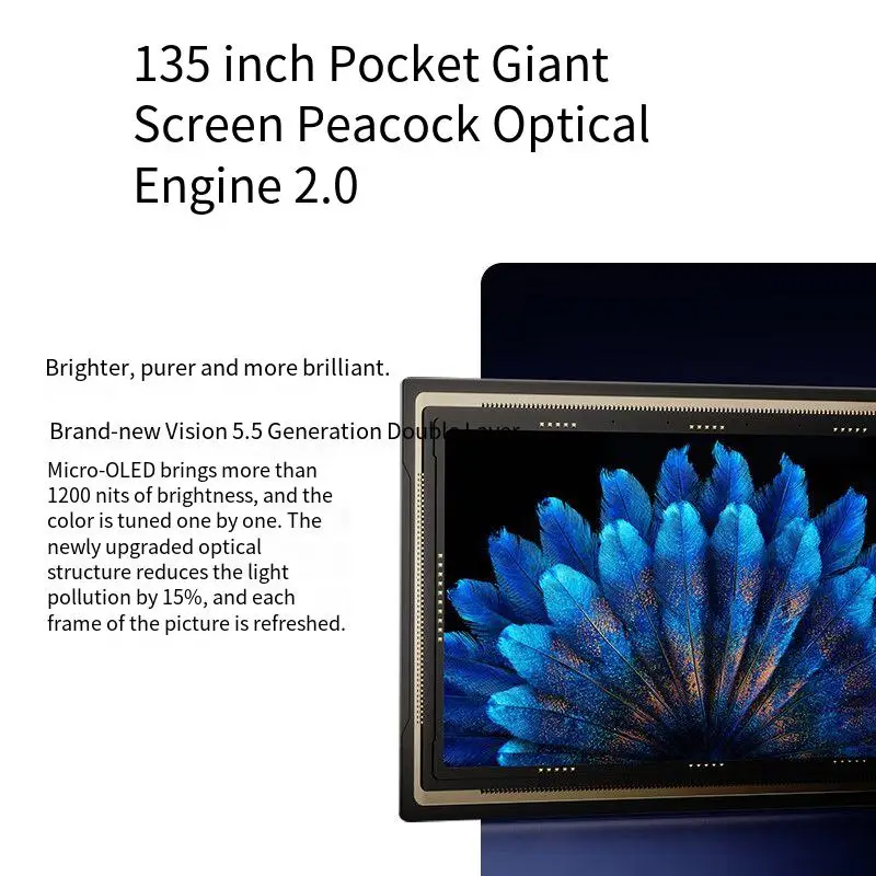 Novos óculos AR inteligentes RayNeo Air 3S Pro, equivalentes a 4 metros 135 polegadas, som surround 3D, 120 Hz