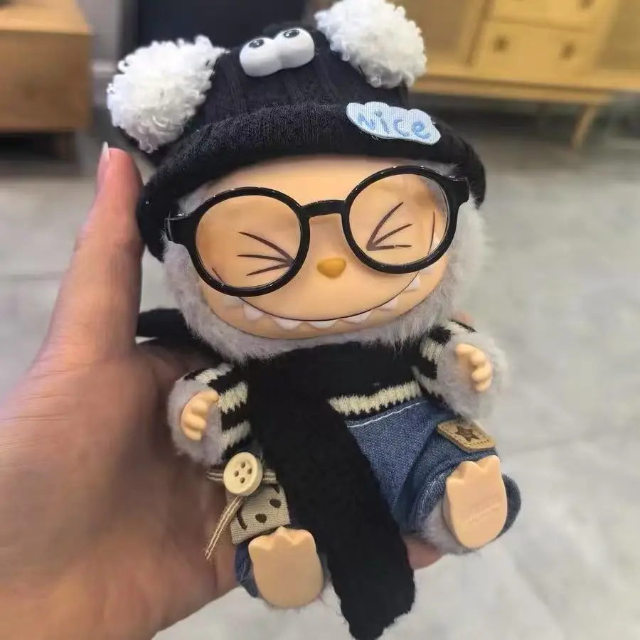 

Mini Plush Doll'S Clothes Outfit Accessories For Korea Kpop Exo 15-17cm Labubu Idol Overalls set Clothing Gift