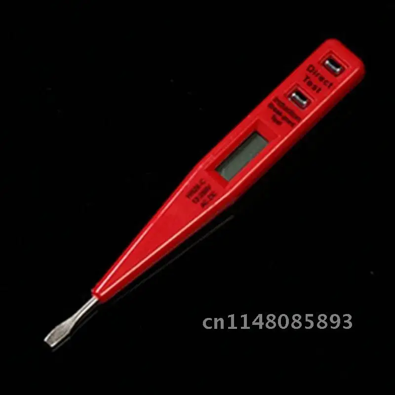 Electric Indicator Voltage Meter Tester Pen Digital Voltmeter 12V-250V Socket Wall AC/DC Power Outlet Detector Sensor Tester Pen