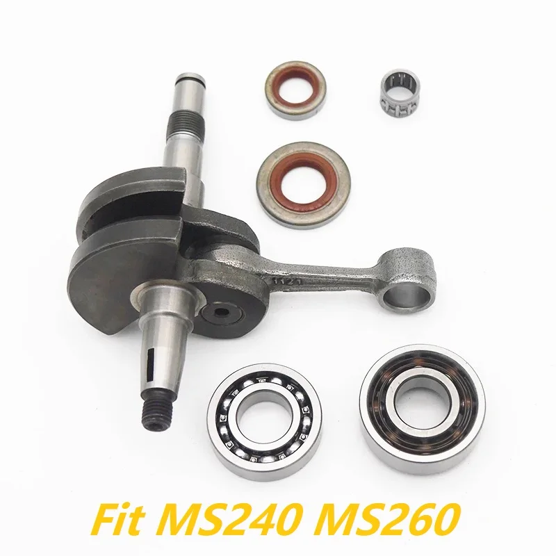 MS240 MS260 Crankshaft Bearing Oil Seal Needle Cage Kit For Stihl 024 026 PRO AV Chainsaw Crank Shaft Parts 1121 0300 405