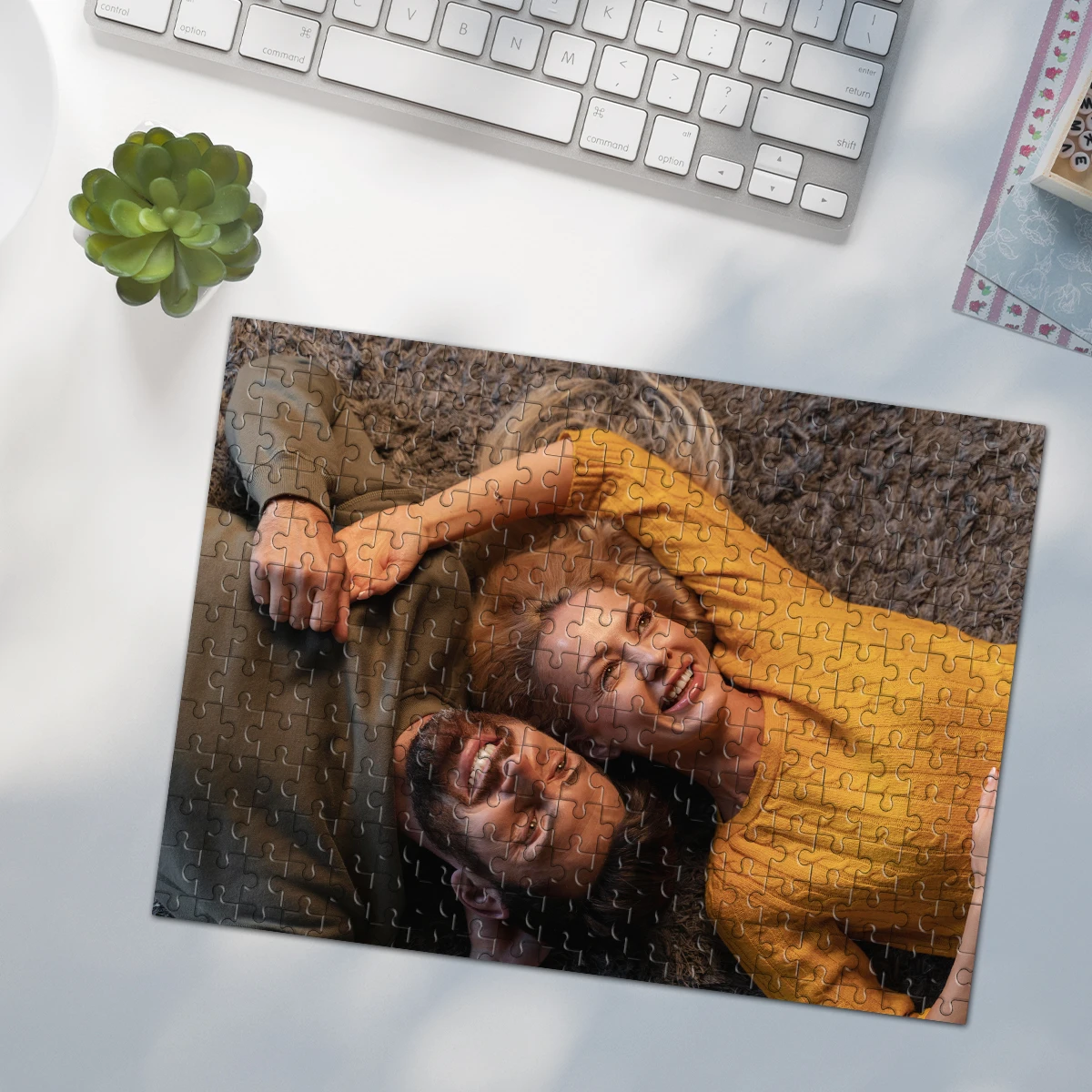 35/300/500/1049 قطعة شخصية مخصصة زوجين صور لغز لغز يمكن أن يكون هدية فريدة للعائلة والأصدقاء