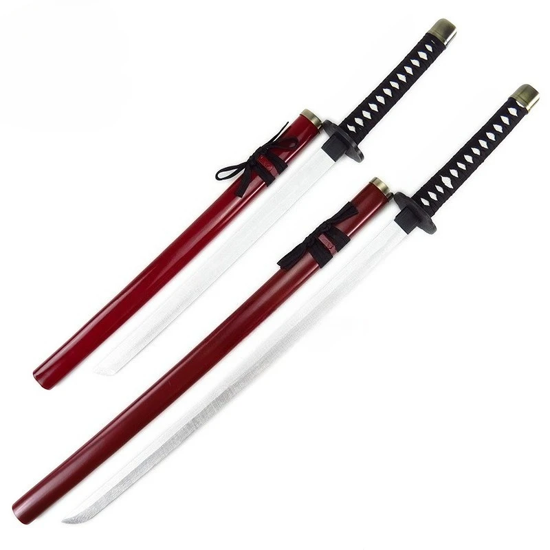 100 cm/33.37in Samurai Zwaard Tohken Ranbu Houten Model Props Met Schede Katana Game Randapparatuur Cosplay Display Gift Collectible