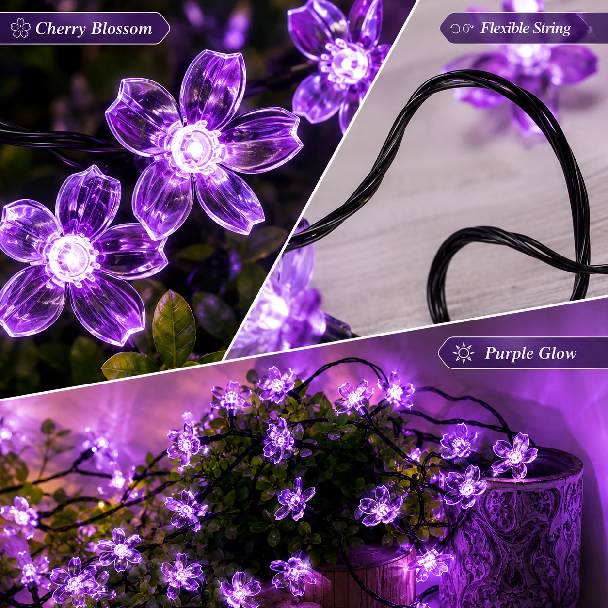 Solar Cherry Blossom String Li - Solar Fairy String review and price