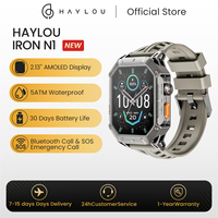 HAYLOU IRON N1 Smartwatchs 2.13’’ AMOLED Display 5ATM Waterproof Bluetooth Call Outdoor Sport Smart Watch 30 Days Battery Life