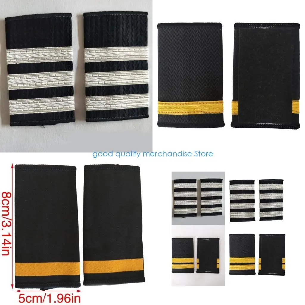 

Y5JD 1 пара профессиональных погонов пилота, униформа капитана, погоны, униформа, погоны для косплея, сценические выступления