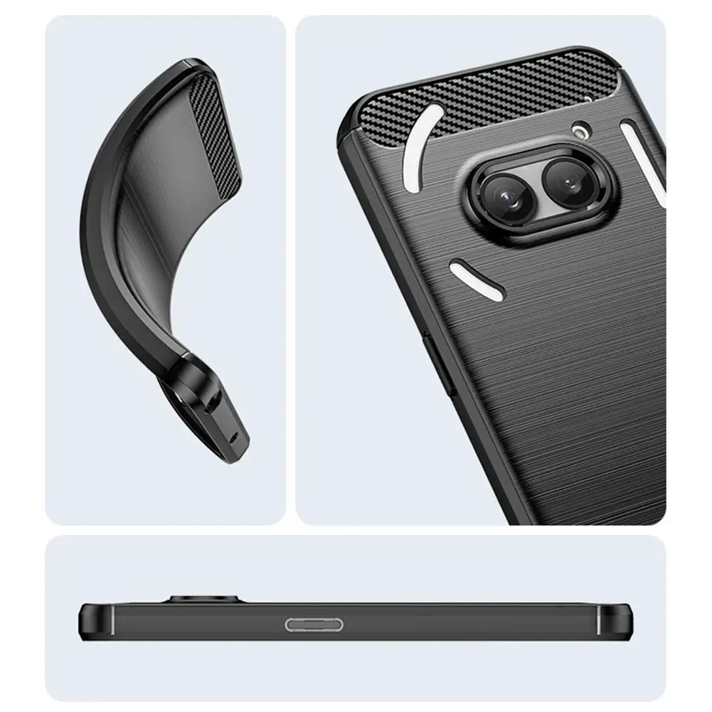 Cellphone Case For Nothing Phone 2A High Quality Brushed Material Durability Reliability Simple Brushed Carbon Fiber