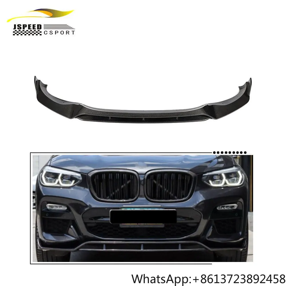 

JCsportline for BMW X3 M-TECH Carbon Fiber Front Bumper Lip M40i Sport Utility 4-Door 2018-2020