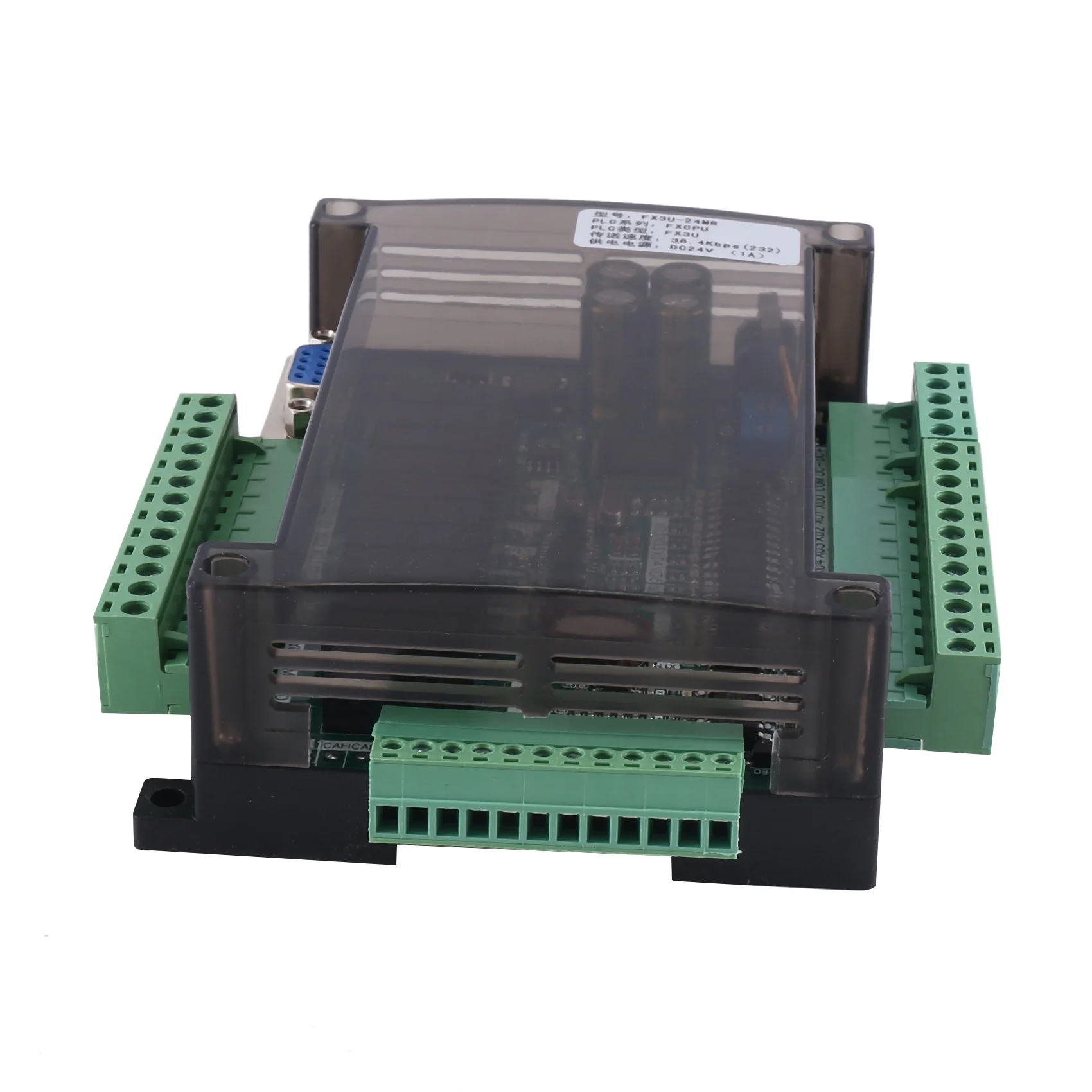 FX3U-24MR PLC Industrial Control Board 14 Input 10 Output 6AD 2DA with 485 Communication and RTC(A)