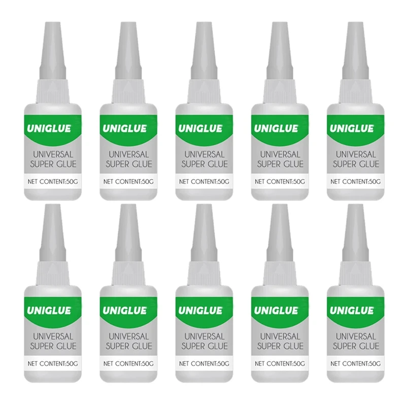 

AT14 10X Uniglue Universal Super Glue Strong Plastic Glue For Resin Ceramic Metal Glass